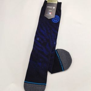 NWT Stance x MLB Chicago Cubs ButterBlend Mesh Crew Socks sz L